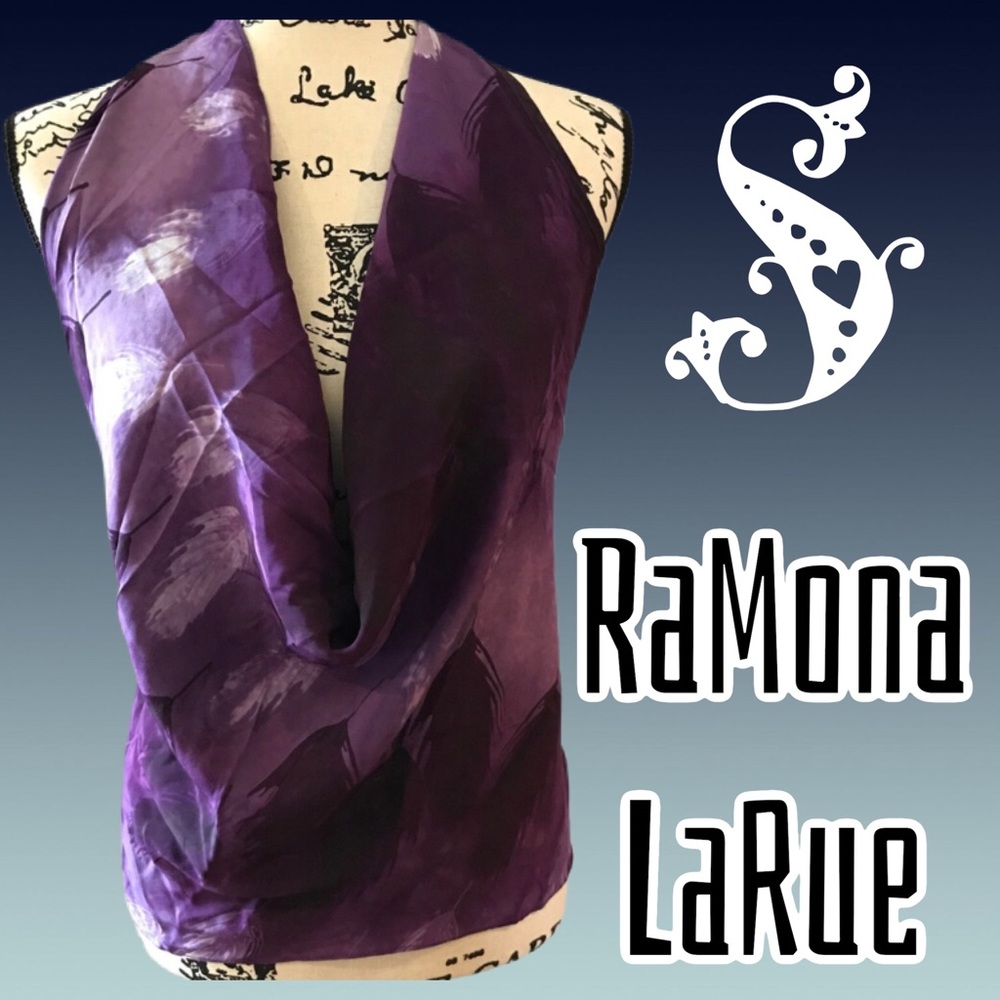 Ra Mona La Rue Purple Feather Tank